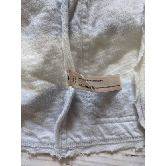 Lilka Anthropologie Knit Jersey Blazer Blue White Tie Dye One Button Size M - Picture 4 of 10